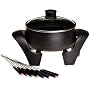 West Bend 88533 3-Quart Electric Fondue Pot, Black
