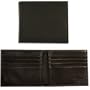 Floto Black Leather Double Billfold - wallet
