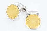 Sterling silver handmade cufflinks with enamel
