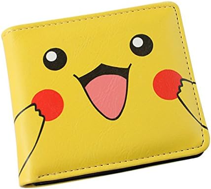 Pokemon Bi-Fold PU Leather Folding Wallet Short Purse (Pikachu)