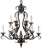 LAMPS BEAUTIFUL Classic Traditional Longwood Twelve Light Chandelier by Savoy House--Excellent customer service--see our feedback.