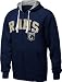 St. Louis Rams Navy Blue Step One Full Zip Hoodie Sweatshirt