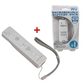 Remote Controller f�r Nintendo Wii inkl. 1800mAh Akku + USB Ladekabel - 