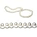 AugustinaJewelry Single Strand 18 Inch 8.0-9.0mm White Semi-Round Freshwater Cultured Pearl Necklace