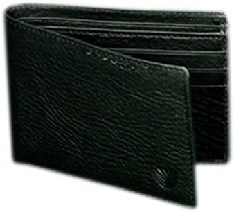 8 Card Wallet Black Natural Leather-Black