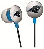 iHip NFF10200CAP NFL Carolina Panthers Mini Ear Buds, Blue/Black