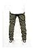 URBANJ MEN'S OLIVE TWILL DROP CROTCH JOGGER PANTS