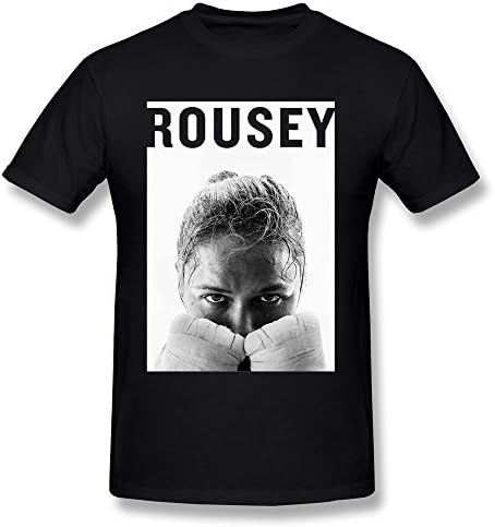 RBKING Men's Women's Ufc Champion Ronda Rousey T-shirt S Black