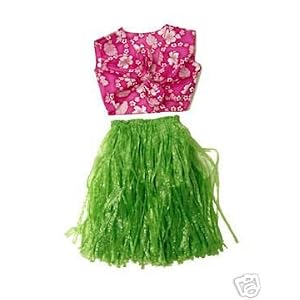 Click to buy Hawaiian aloha luau party costume dress up skirt halter from Amazon!
