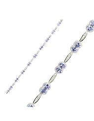 14K Exquisite Tanzanite Bracelet with Diamonds (NEW ARRIVAL)