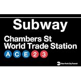 World Trade Metal Subway Sign