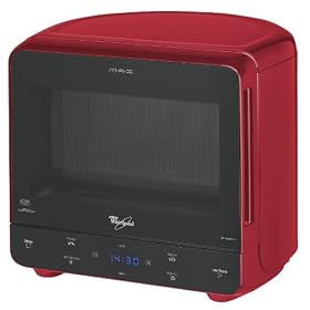 Whirlpool Max 35 Solo and  Steam Microwave, Red