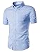 Generic Mens Non Iron Casual Short Sleeve Summer Dress Shirt