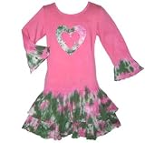 New Girls AnnLoren Boutique TIE DYE HEART DRESS