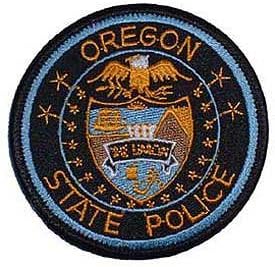 USA Emergency Services Embroidered Iron on Patch - 50 State Police Collection - Oregon State Police Applique