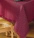 70 Round Homespun Tablecloth-Solid Red