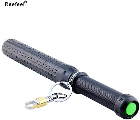 Reefeel 3W CREE XPE Zoomable Security Spiked Mace Baseball Bat LED Tactical Flashlight Torch