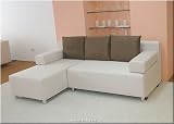 Ecksofa Nevada - MIT FARBAUSWAHL - stilvoll, modern, mit Bettfunktion