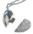 Crystal Heart USB Drive 2GB