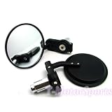 Universal 3 CNC Round Motorcycle Scooter ATV dirt bike bar end side mirrors for Honda... by T-Motorsports