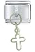 Jewelry : Cross Cut Out Religious Italian Charms Bracelet Link