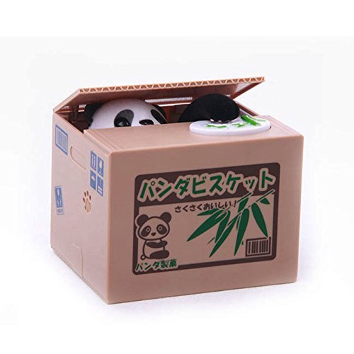 Coin collecting panda bank! cute money saving bank for …