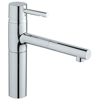 GROHE 32170000 Essence Single Spray Pull Out Kitchen Faucet, Chrome