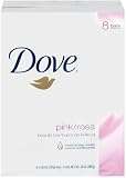 Dove Beauty Bar, Pink-Rosa Eight 4.25 oz. Bars (Pack of 2)