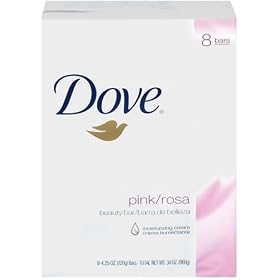 Dove Beauty Bar, Pink/Rosa, 8 Count (4.25 Ounce Each) (Pack of 2)