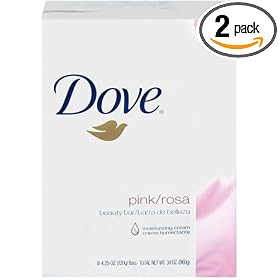Dove Beauty Bar, Pink-Rosa Eight 4.25 oz. Bars (Pack of 2)