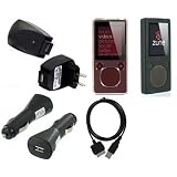 2 Skin Case+USB+CAR+WALL Charger for Zune 4GB 8GB 16GB