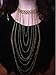 S&E Punk Gothic Shiny Cut Gold Plated Chains Necklace Choker Chunky Body Chain