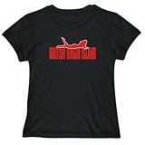 T-Shirt Womens Black  Lying Female SILHOUETTE British Virgin Island  Countries