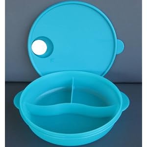 Tupperware Crystalwave Divided Dish for Microwave by