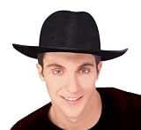 Adult Black Felt Fedora Hat