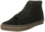Vans U SK8-HI (FLEECE)BK/DGUM VKYAL7X, Unisex-Erwachsene Sneaker, Schwarz ((Fleece)bk/dgum), EU 39 (US 7)