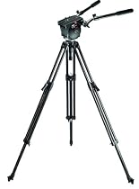Manfrotto Pro Video Kit w/3182 Professional Video Tripod Legs (Black), 516 Pro Video Fluid Head, 3282 Strap and MBAG120P Padded Case