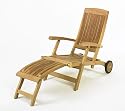 Teak Liegestuhl