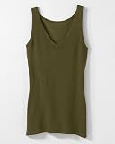 Spiegel Signature Stretch Silk Knit: V Neck Tunic Tank Sweater