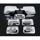 04-08 Ford F-150 Chrome 4 Door+Mirror+Tailgate Handle Covers Combo by APS