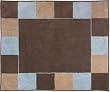 Soho Blue and Brown Accent Floor Rug