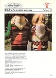 Silver Needles Crochet Pattern, Childrens Crochet Anoraks, Sizes Chest 22,24,26,28 ", 56,61,66,71 cm, Pattern Number 15