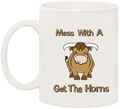 Mess with a Bull Get the Horns Mug