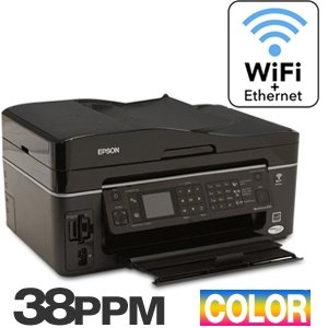 Childrens Toyshop  Office Products : Epson WorkForce 600 Wireless All-in-One Printer (Black) (C11CA18201)