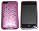 PINK BUBBLE Transparent Silicone Case Skin Protector Cover for Apple iPod Touch 2 2G 2nd Generation 8GB 16GB 32GB + Free Screen Protector (Many Colors Available)