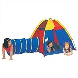 Hide Me Play Tent and Tunnel Combination Color: Neon: orange, green, blue