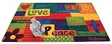 Spiritual Fruit Painted Rug Rectangle 3'10'' x 5'5''
