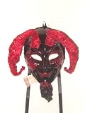 Clearance Item Black Halloween Diavolo 4 Devil Venetian Mask