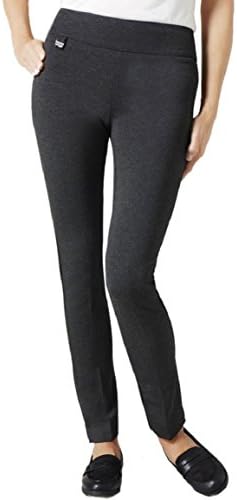 Lisette Womens Essential Hollywood PDR Pants Slim Charcoal Size 4
