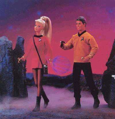 BARBIE & KEN STAR TREK GIFTSET 1996